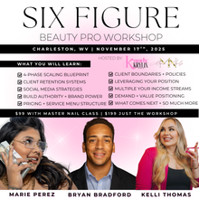 Load image into Gallery viewer, Acrylic Pro Master Class + 6 Figure Beauty Pro Workshop Hosted by Marie Nailz