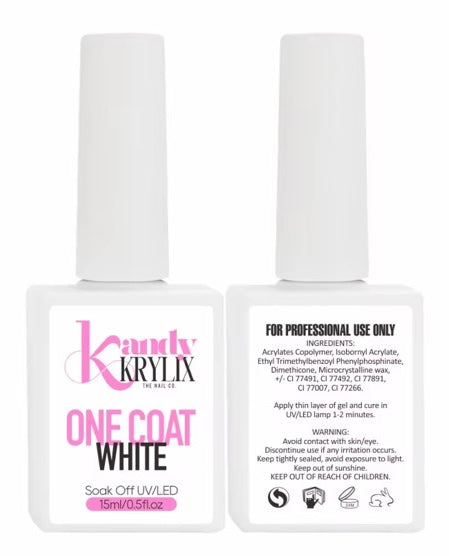 One Coat White Gel Polish