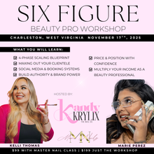 Load image into Gallery viewer, Acrylic Pro Master Class + 6 Figure Beauty Pro Workshop Hosted by Marie Nailz
